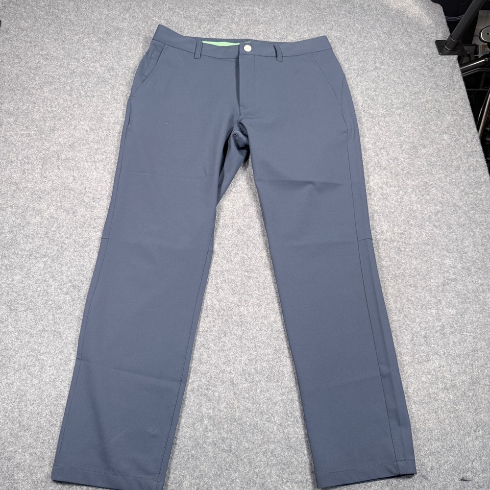 Bonobos Golf Slim Fit Performance Pants Blue Gray 33x30 Stretch Trousers